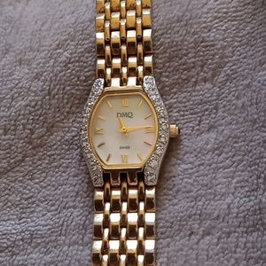 Watch with diamond accents